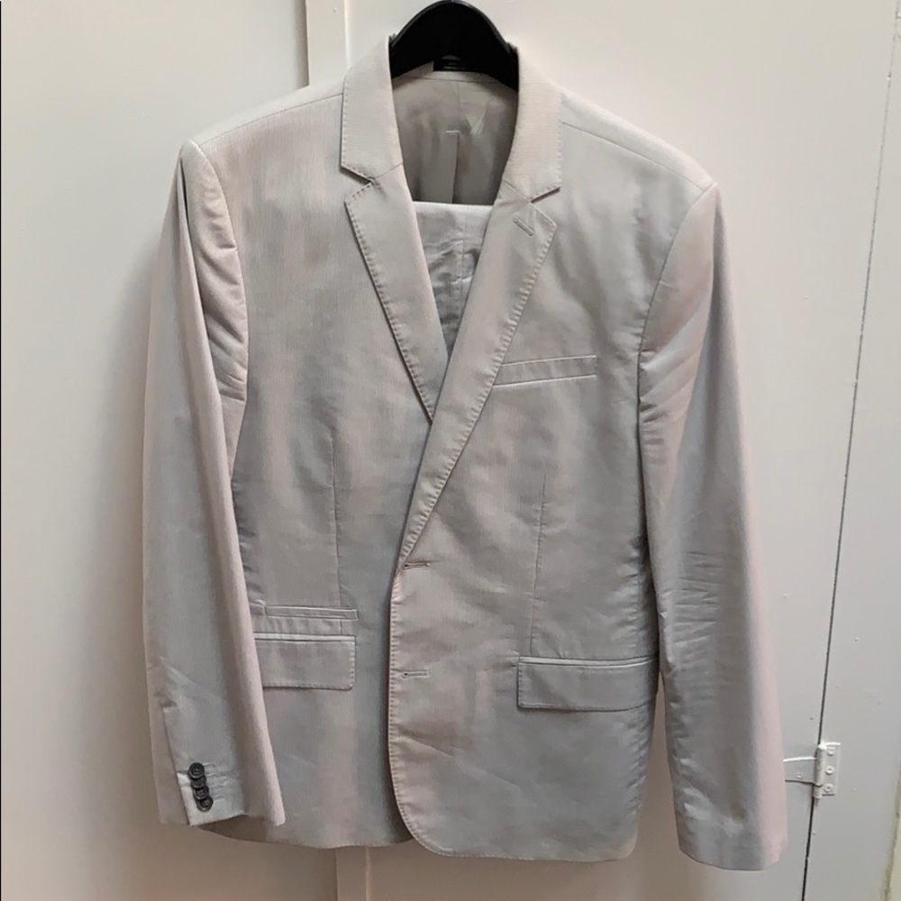 Express Seersucker Suit 44R / 34x30
